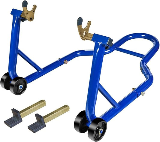 Jack Boss Motorcycle Stand Rear Combo Wheel Lift Stand, 500Lbs Capacity,Swingarm Spool Paddock Stand for Sport Bike,Fit for Yamaha, for Honda, Suitable for Kawasaki Blue