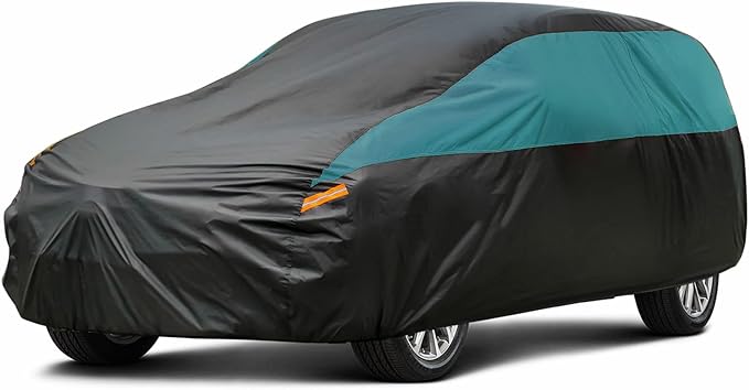 GUNHYI SUV Car Cover for Automobiles Waterproof All Weather, Universal Fit Subaru CrossTrek, Chevrolet Bolt EUV, Hyundai Tucson, Kia Soul/Sportage, Jeep Compass, Ford Escape, Volvo XC40 etc.