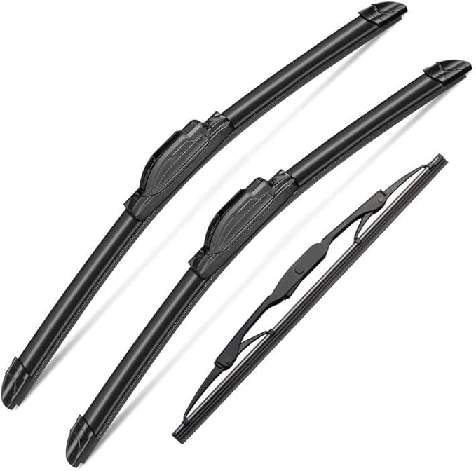 3Pcs Windshield Wipers for Chevrolet Chevy Trailblazer 2002-2006, Chevrolet Trailblazer EXT 2002-2006, Original Equipment Premium All Weather Wiper Blades for My Car- 22"/22"/16" (Pack of 3) J- HOOK