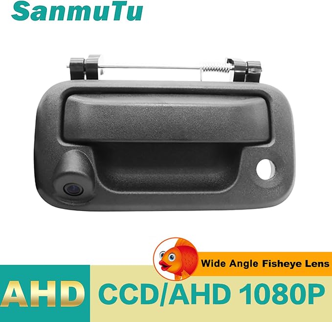 Rear View Camera, w/Tailgate Handle, Compatible with 2005-2014 Ford F150, 2008-2016 F250 F350 F450 F550 Super Duty, 2007-2010 Explorer, AHD 1080P Wide Angle Backup Camera Kit w/Key Hole