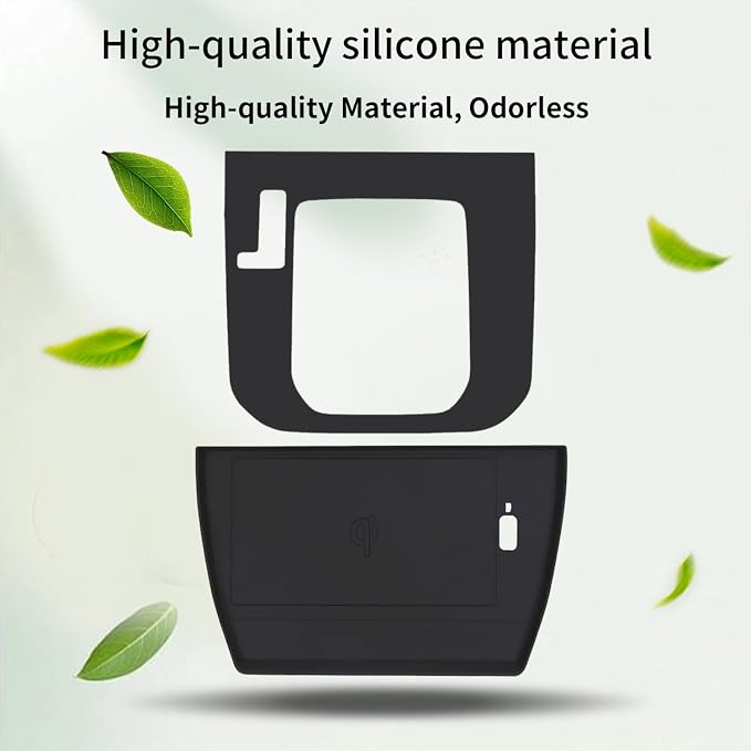 Center Console Wireless Charging Protective Mat and Center Console Cover Carbon Fiber fits for 2025 Forester Accessories Inserts Liner Anti-Slip Anti-Dust Waterproof Mats