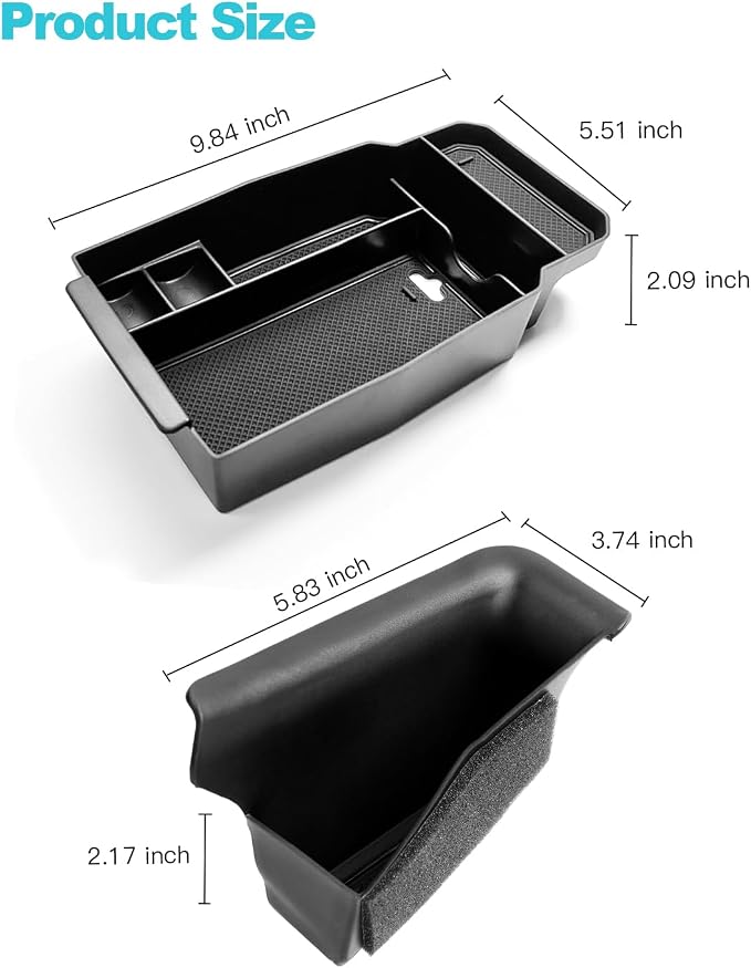 CDEFG 5Pcs for 2023-2026 Mazda CX50 Center Console & Door Handle Organizer | for 2023-2026 Mazda CX-50 Accessories Console Armrest Tray Side Door Trash Container Storage Door Handle Pocket Insert