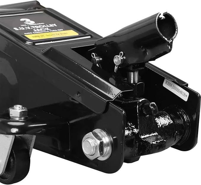 Torin AT83006B Hydraulic Trolley Service/Floor Jack with Extra Saddle (Fits: SUVs and Extended Height Trucks): 3 Ton (6,000 lb) Capacity, Black