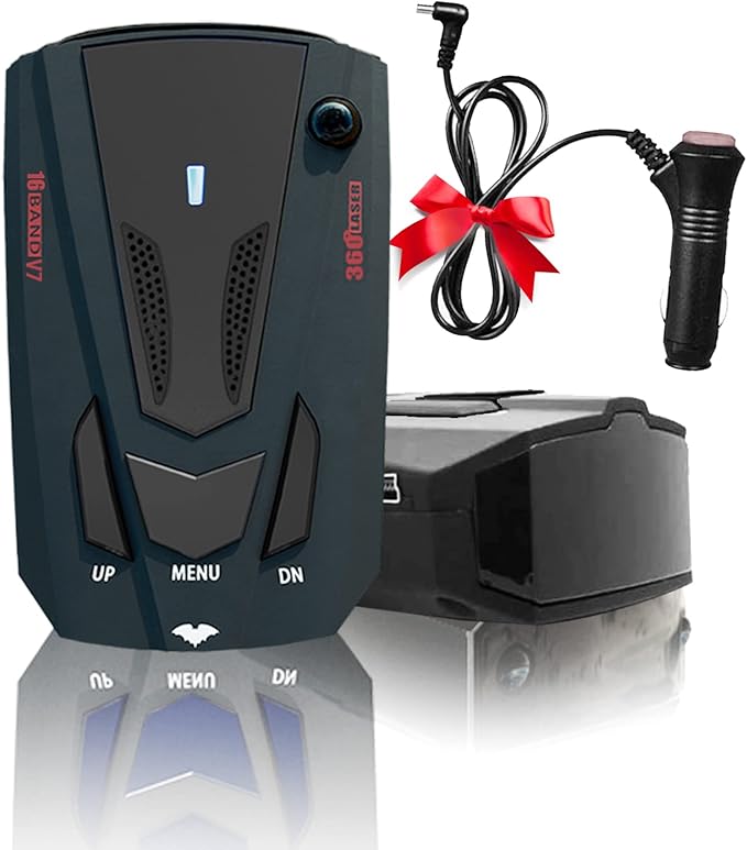 Newly Laser/Radar Detector for Cars with Led Display, Long Range Detection, Mute Memory, City/Highway Mode, Ideal Gifts for Cars (Black)