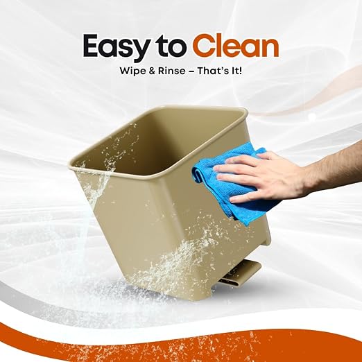 Mocha Car Trash Can with Floor Mat Clip – Waterproof & Leakproof Small Bin for Car, SUV, Truck, Van – Includes 1 Box of Trash Bags Inside + 6 Extra Boxes (Total of 7 Boxes, 140 Bags)