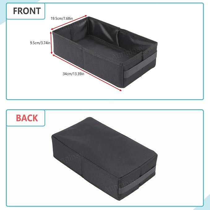 Aunginsy Front Row Driver's Under Seat Storage Bag Compatible with Toyota Tundra 2014-2021, Car Driver's Side Underseat Hidden Organizer Tray Storage Drawer Tool Box with Handle Accessories
