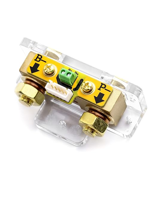 QWORK Battery Monitor Voltmeter Ammeter, Voltage Range 8V-80V and up to 500A, Voltage Current Meter with 13 ft Custom Cable