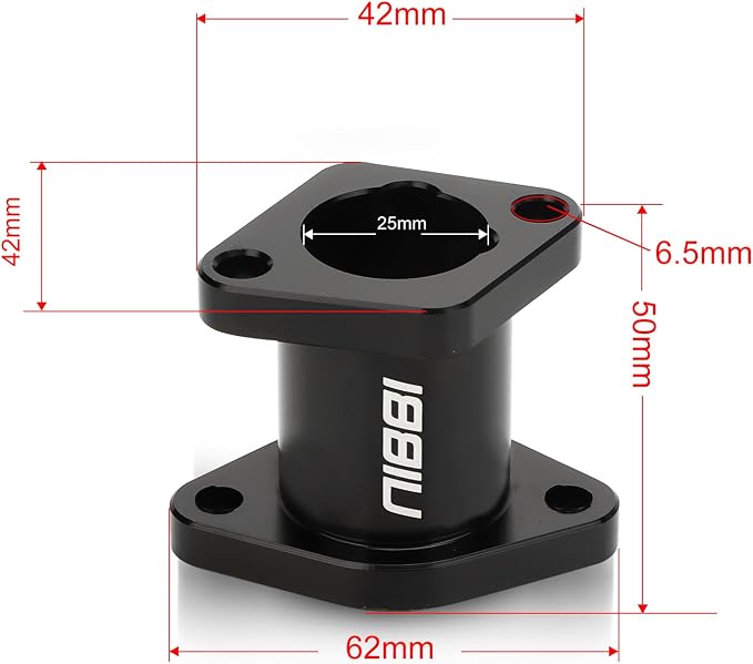 NIBBI PE 24mm Carburetor Kit Fit for Predator 212cc 192cc 224cc Coleman CT200U Engine Mini Bike Go Kart PE24 Carb Performance Part with Air Filter Intake Manifold(Black)