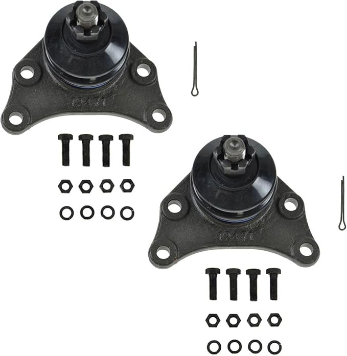 TRQ Front Upper Ball Joint Set Driver and Passenger Side Compatible with 1984-1995 Toyota Pickup 1993-1998 Toyota T100