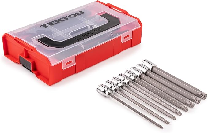 TEKTON Long Triple Square Bit Socket Set, 8-Piece | SHB91705