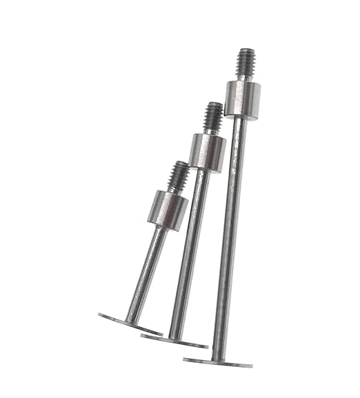 SUXING Flat Contact Points for Dial Indicator Depth 0.5mm Thickness 10 mm Diameter 4-48 UNF Thread (4-48UNF A Set)