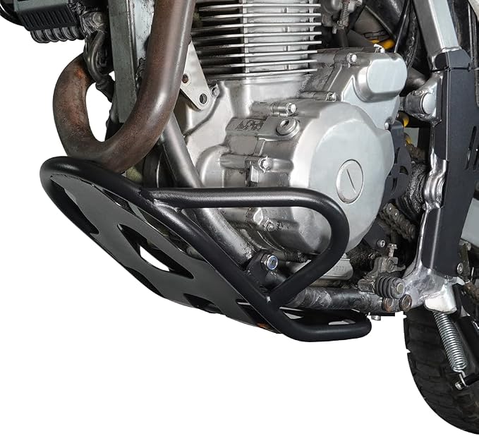Xitomer Tube Frame Skid Bash Plate Compatible with DR650 1996-2025 under guard trail riding Dirt Bike Crash Protection Rock Guard Belly Pan