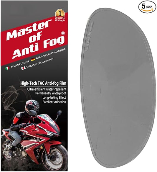 XII WY Universal Motorcycle 3/4 open face Helmet Shield Anti Fog Film Polarized Grey Visor Lens Insert Fog Resistant Waterproof Sticker