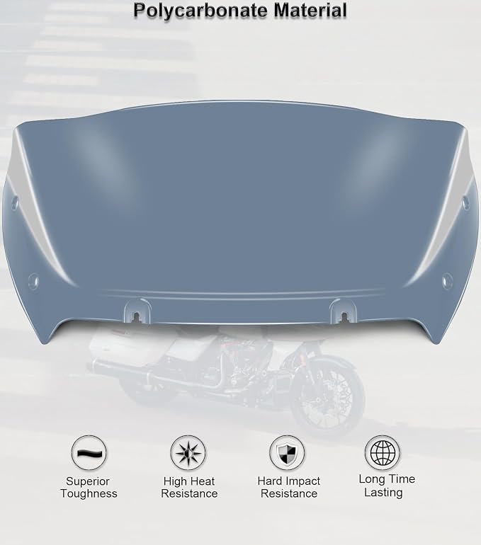 9" Wave Windshield Windscreen Wind Splitter Compatible with Harley Davidson CVO Road Glide FLTRXSE 2023-up, CVO Road Glide ST FLTRXSTSE 2024-up, Road Glide FLTRX 2024-up (Tint)