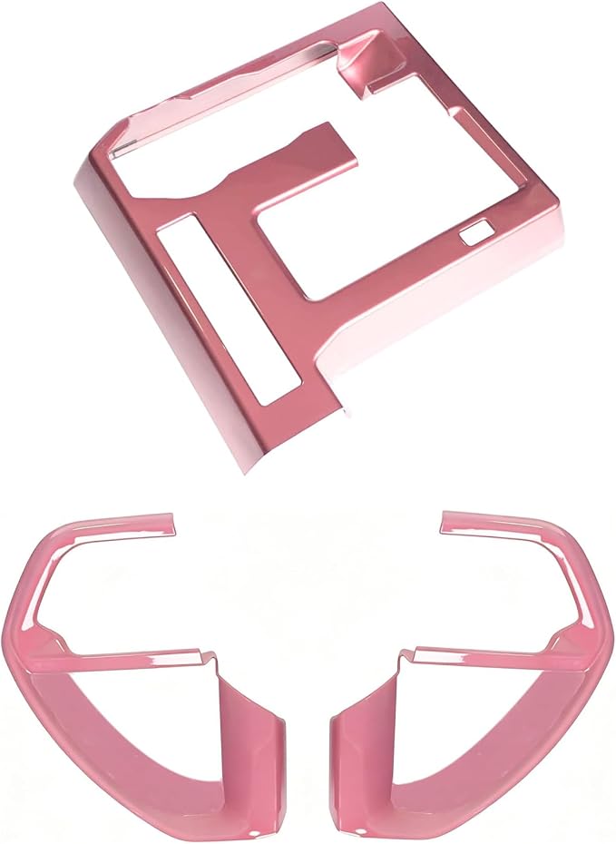 for Toyota Tacoma 2024 2025 2026 for 4Runner 2025 Up Interior Accessories Dashboard Decor Center Consoles Shift Panel & Steering Wheel Cover ABS Decorative Frame Pink