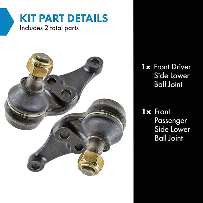 TRQ Front Lower Ball Joint Driver and Passenger Side Compatible with 1995-2002 Mazda Millenia