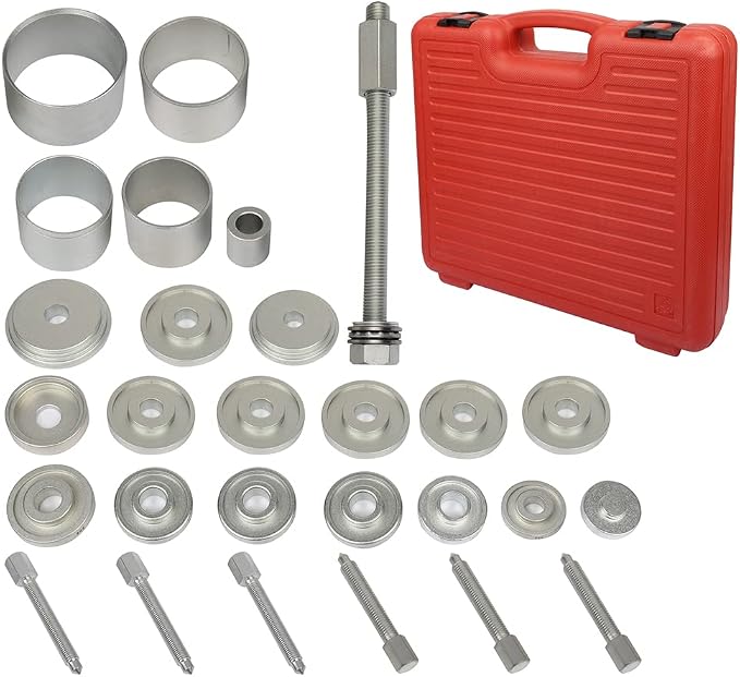 SCITOO 31pcs Front Wheel Drive Hub Bearing Puller Remover Installer Tool Set For FWD Vehicles