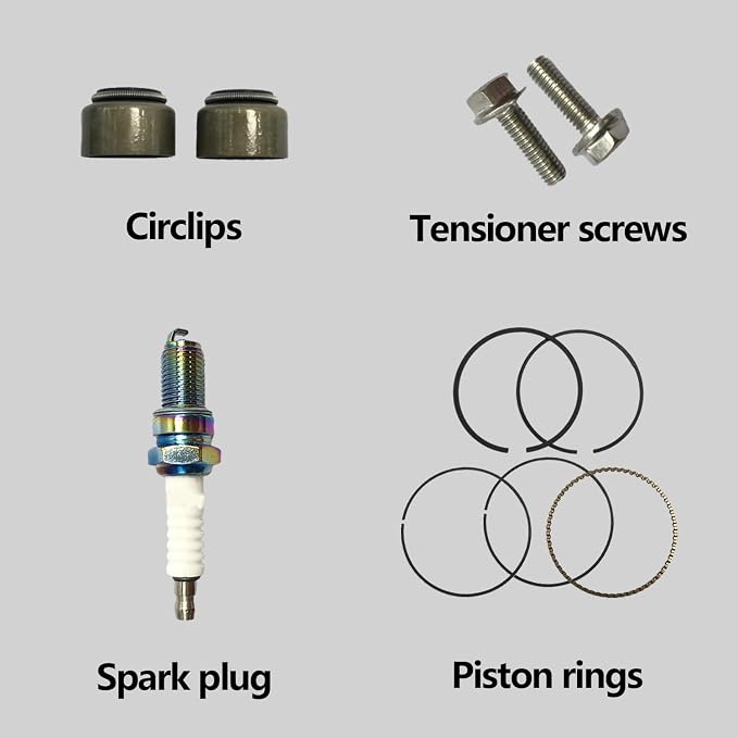 Silver Cylinder Top End Rebuild Kit for Yamaha YFM350 | for Big Bear, Bruin, Moto-4, Raptor, Warrior, Wolverine 350