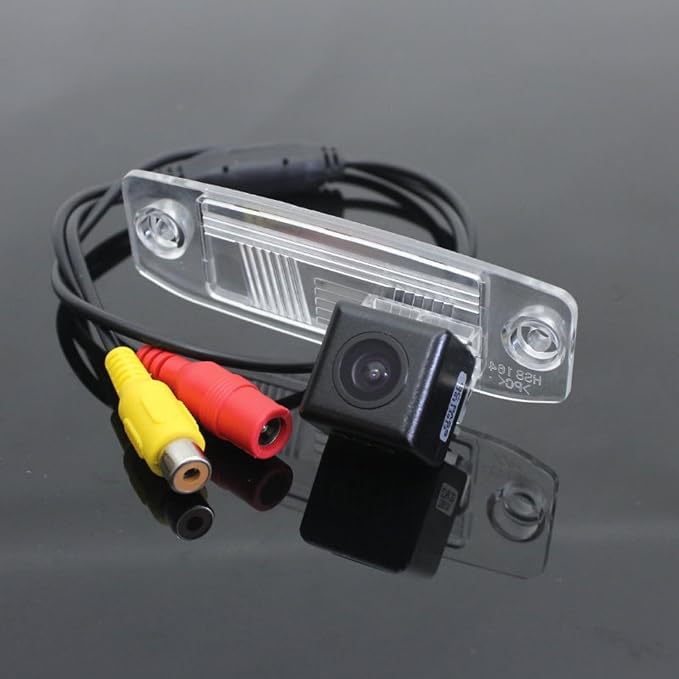 Waterproof Car Rear View Backup License Plate Light Camera 170 Degree Viewing Angle Night Vision, Replacement for Hyundai Sonata KIA Cerato/Forte K3/Sirento E/Sorento MX/Chrysler Sebring 300C