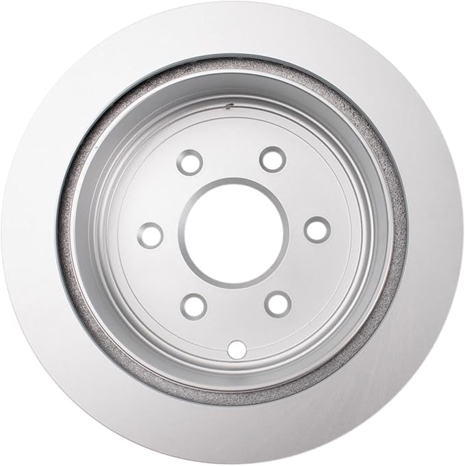 TRQ Rear Brake Rotors Set Vented Premium G-Coated Compatible with 2005-2022 Nissan Frontier 2005-2015 Xterra 2009-2012 Suzuki Equator