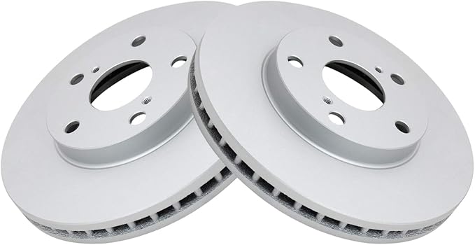 TRQ Front Brake Rotors Set Vented Premium G-Coated Compatible with 1992-2001 Lexus ES300 1995-2004 Toyota Avalon 1992-2006 Camry 1998-2003 Sienna 1999-2003 Solara