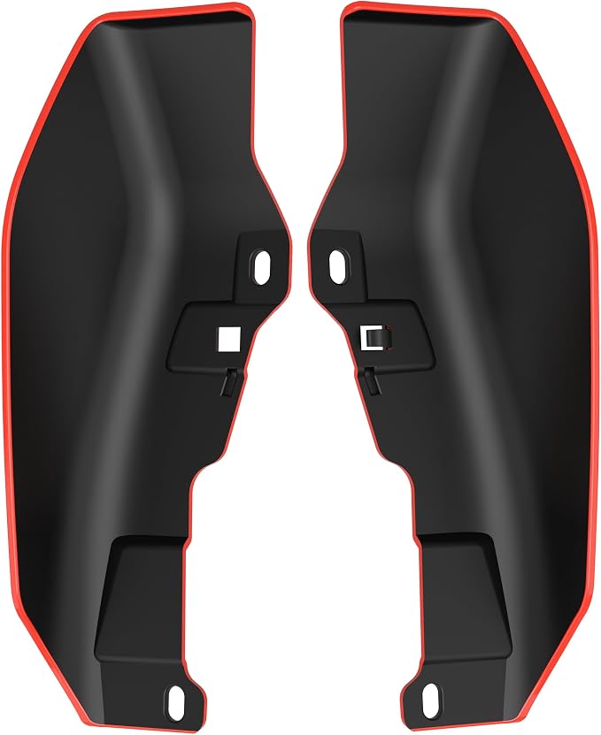 Color - Matched Mid Frame Air Deflectors Heat Shield, Perfectly Fit for Harley Touring Models 2009-2026 Laguna Orange