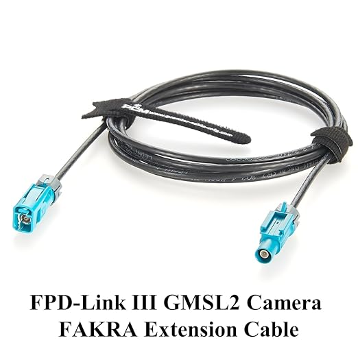 IP67 Waterproof Rosenberger Fakra Male to Female RF Coaxial Extension Cable 59Z176-C01-Z to 59Z163-003-Z Vehicle GPS Antenna for ADAS, Camera, Infotainment, GPS Navigation (5M/16.4FT)