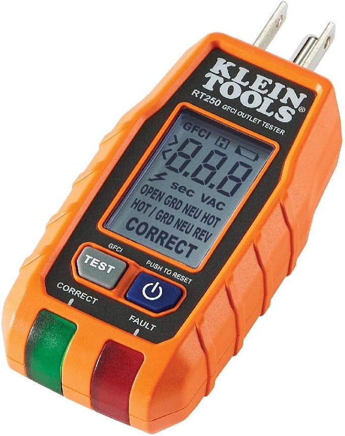 Klein Tools NCVT3P Voltage Tester + RT250 GFCI Outlet Tester Bundle
