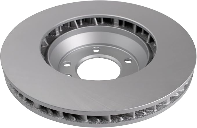 TRQ Front Brake Rotor Set G Coated Vented Compatible with 2007-2015 Audi Q7 2003-2013 Porsche Cayenne 2004-2010 Volkswagen Touareg