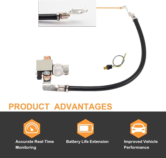 AV6N10C679GB Battery Current Sensor Compatible with Ford Focus Escape 2012-2019 IBS Negative Battery Cable Sensor Replacement AV6Z-10C679-P AV6N-10C679-BC