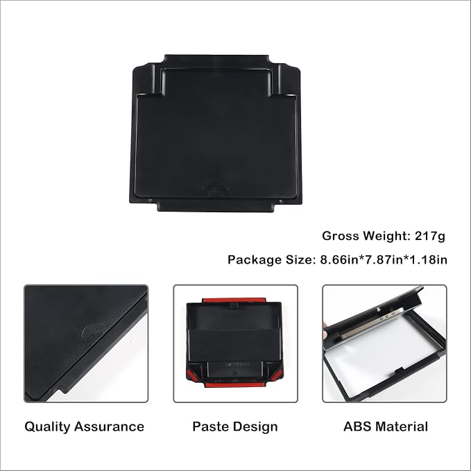 Car Armrest Hidden Storage Box Compatible with Land Rover Discovery 5 LR5 2017-2020 Center Console Handrail Privacy Organizer Tray Armrest Storage Box Container Insert Pallet Manager Inter Accessories