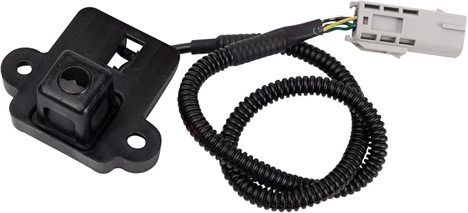 TRQ Rear View Camera Compatible with 2009-2013 Cadillac Escalade Chevrolet Avalanche