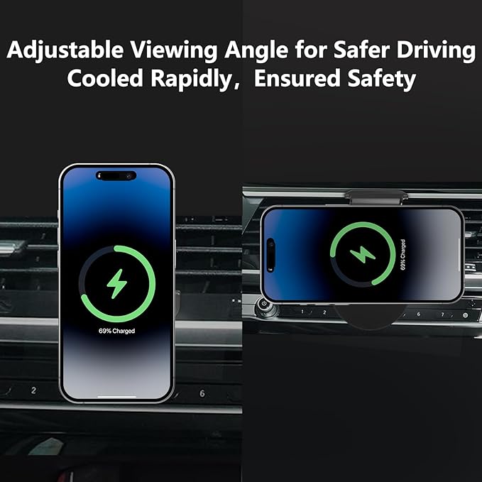 CLEC for BMW X3 2018-2021 Magnetic Wireless Charger Car Phone Holder Mount Custom Fit for BMW Car Accessories 15W Fast Charging Car Phone Holder Wireless Charger