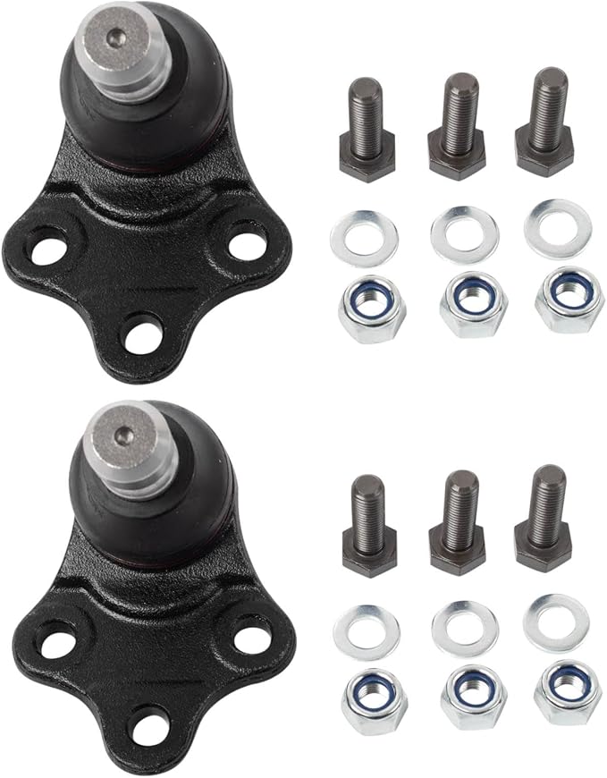 TRQ Front Lower Driver and Passenger Side Ball Joint Set Compatible with 2016-2018 Volvo S60 Cross Country 2015-2018 V60 Cross Country 2010-2017 XC60 2008-2016 XC70