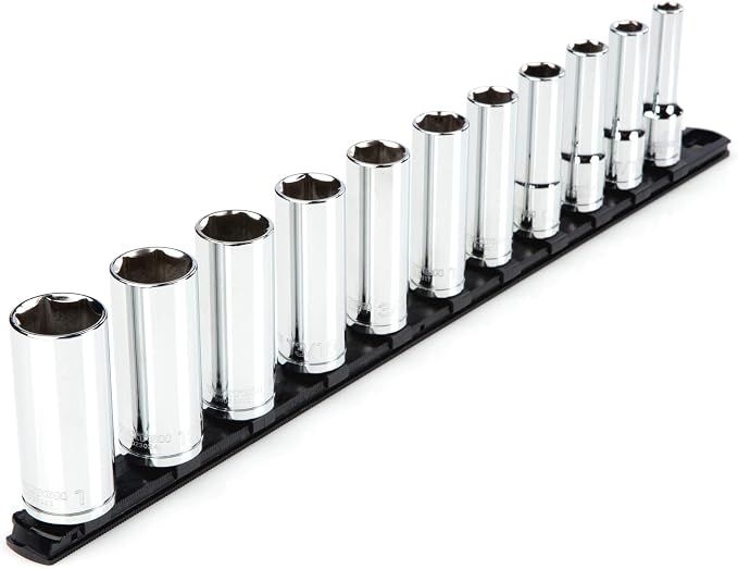 TEKTON 1/2 Inch Drive 6-Point Socket Set, 11-Piece | SHD92105