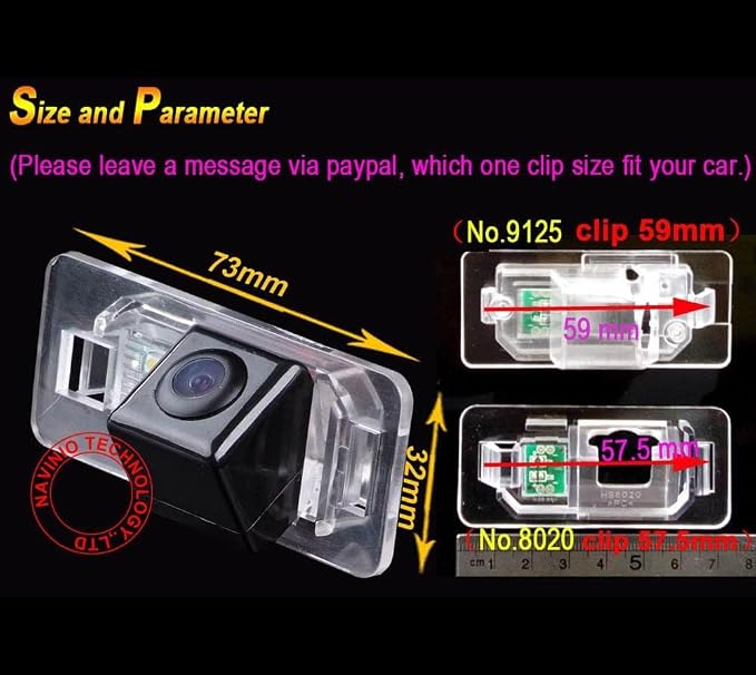 170° Wide Angle Car Rear View Camera Backup Reversing Camera for BMW E46/E46CSL/E90/E91/E92/E93/E82/E88/ E39/E60/523i/E60N/E61/E61N/X5/E53/E70/E71/X6/5301/535Li/335i/328i/335i/320i/330i/X1/520Li