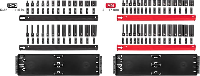 TEKTON 1/4 Inch Drive Impact Socket Set, 58-Piece | SID90205