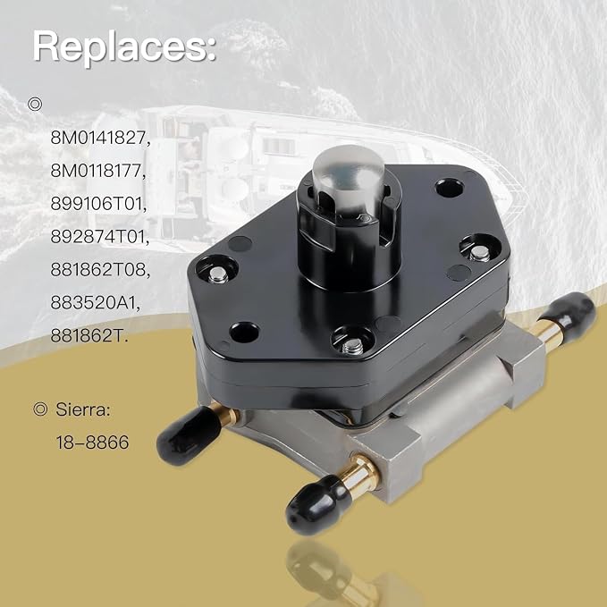881862T08 Fuel Pump Compatible with Mercury Mariner 40-60 HP EFI Outboard | Replaces 899106T01 8M0118177 8M0141827 892874T01 Sierra 18-8866 4 Stroke Marine Boat Motor Engine Spare Part Assembly Kit
