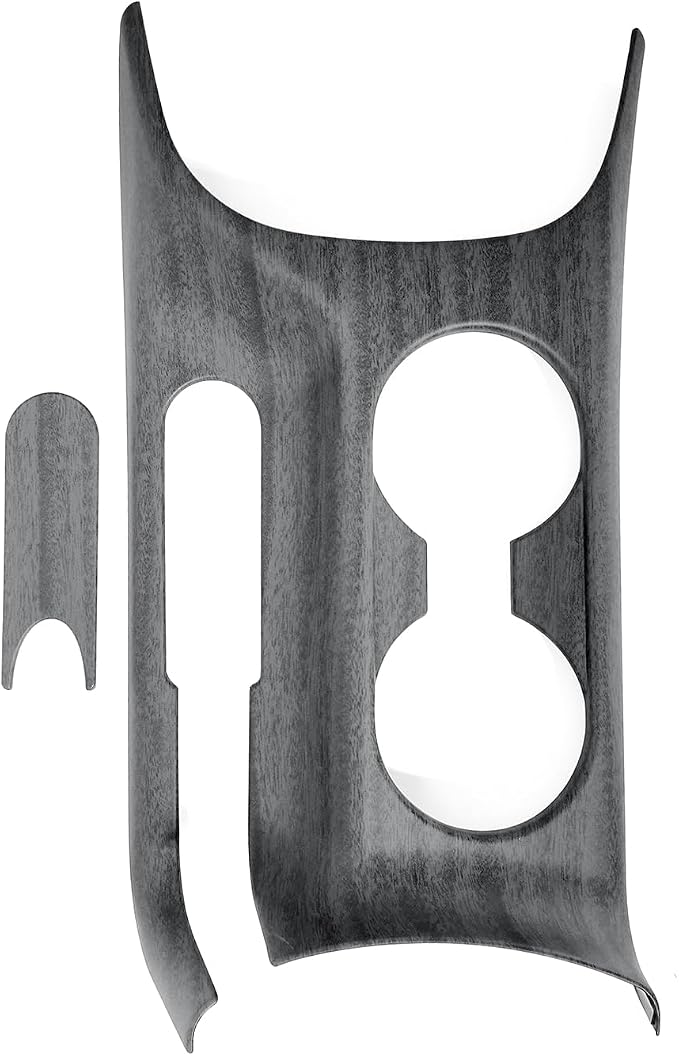 2PCS Cup Holder Trim Cover Compatible with Kia Soul 2020-2026 Accessories,Not for Electronic Handbrake Version (Wood Grain)