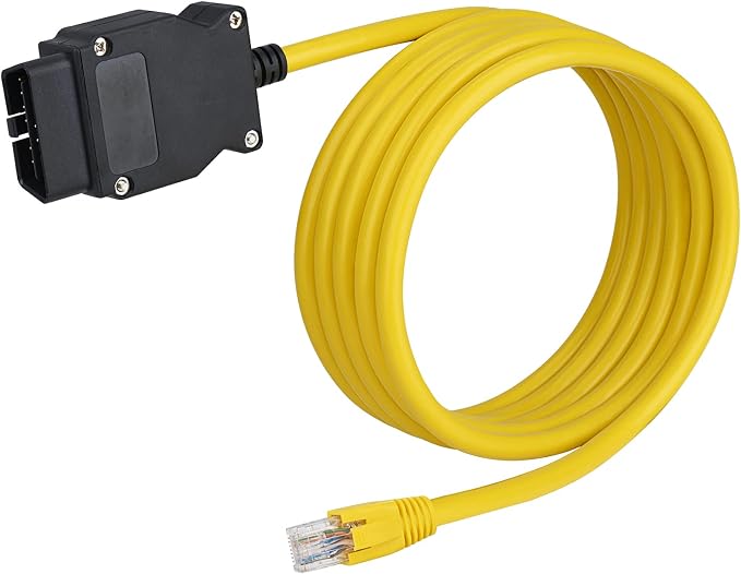 Lightning to Ethernet, 2 in 1 Phone to OBD2,ENET Rj45 Cable ethernet Connector Tools to OBD Interface Cable Coding F-Series 10/100Mbps High Speed,Ethernet Adapter with Charge Port Plug and Play[White]