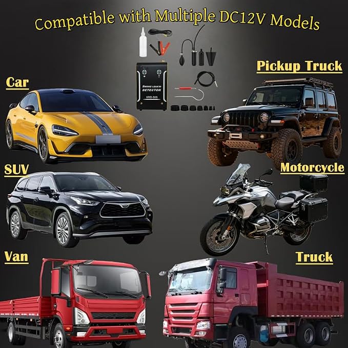 Automotive Smoke Machine with Built-in Air Pump & Compressor Motor – 12V DC EVAP Smoke Machine for Cars, Motorcycles, Trucks, Boats & ATVs,New