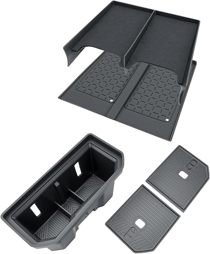 BIBIBO 3Packs for 2026 Toyota RAV4 Center Console Organizer 2026 Toyota RAV4(LE/SE/XLE Premium/Woodland/XSE/Limited) Console Insert Divider Secondary+ Cup Holder Inserts+Wireless Charging Mat