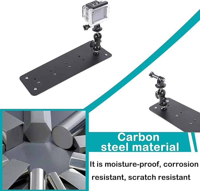 Car Central Control Multi-Function Action Camera Bracket Compatible with Ineos Grenadier 2020-2026 Dash Panel Track Action Camera Bracket Insert Accessories (Type H, Style B)