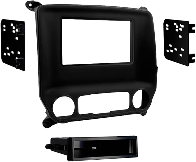 Metra 99-3014G Chevy Silverado and Sierra 2014-UP Single DIN/Double DIN (Black) & 40-EU10 Antenna to Radio Adapter Cable for Select 2002-Up BMW/Volkswagen Vehicles,Black
