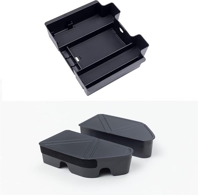 TOPINSTALL Full Size Tray and Stake Pocket Covers Compatible with 2019-2022 Silverado 1500/Sierra 1500 and 2020-2023 Silverado/Sierra 2500HD 3500HD, Tray (Bucket Seats Only)