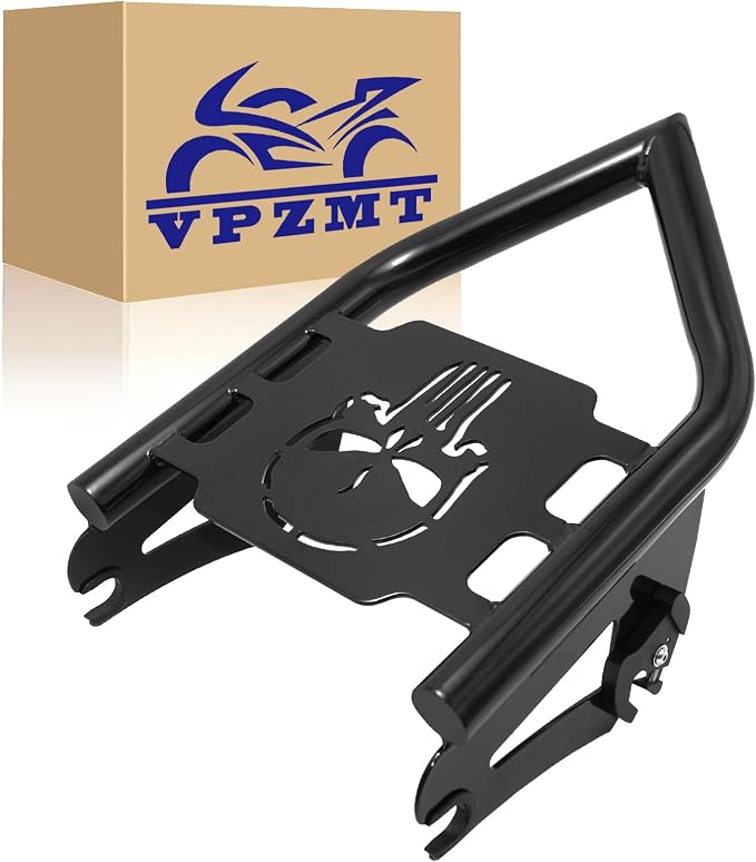 Detachables Luggage Rack for Harley Street Glide, Road King, Road Glide, Electra Glide, Touring 2009-2025 Models (Rear Grab Handles Bracket Kit)