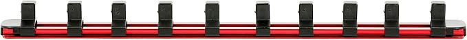 ARES 29019 – 10-Piece 3/8-Inch Drive SAE Low Profile Nano Impact Socket Set – Impact Grade Sockets Offer Greater Clearance Than Typical Shallow Sockets – Includes Aluminum Storage Rail