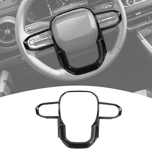 for Colorado Carbon Fiber Steering Wheel Trim Decal for 2023+ Chevy Colorado/2023+ GMC Canyon 2024+Yukon 2025+Terrain ABS Interior Accessories 1pc