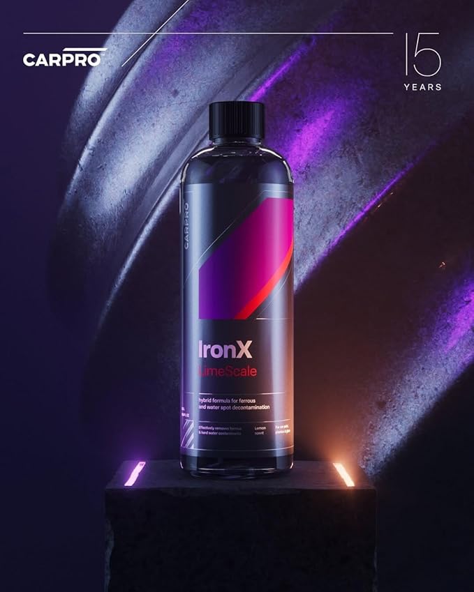CARPRO IronX LimeScale - Iron & Mineral Spot Remover - Dissolve Grime on Paint, Glass & Wheels: Save Time, Ready to Polish or Sealant - 500ml (17oz)