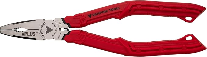 VAMPLIERS 7" Stripped Screw Extractor Pliers. Made in Japan. Multipurpose Combination Linemans Pliers remove Damaged/Rusted/Specialty Screws & Fasteners.